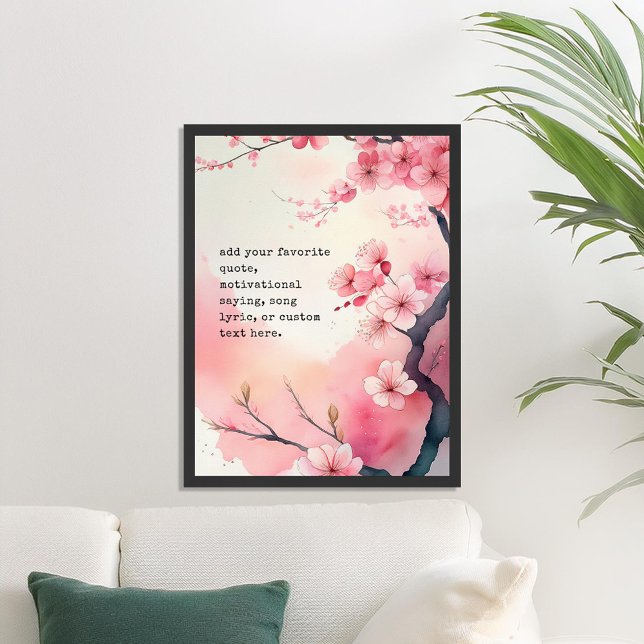 Skapa din egen Anpassningsbar för Blommar av körsb Poster (Skapare uppladdad)