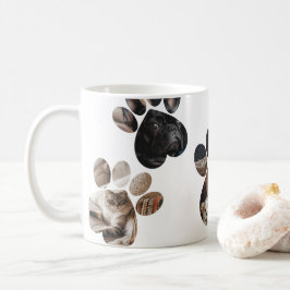 Skapa din egen Anpassningsbar för fotokollage-Hund Kaffemugg