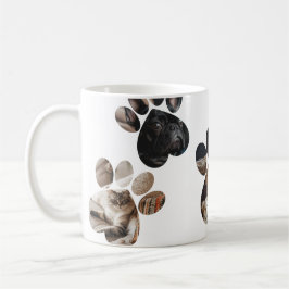Skapa din egen Anpassningsbar för fotokollage-Hund Kaffemugg