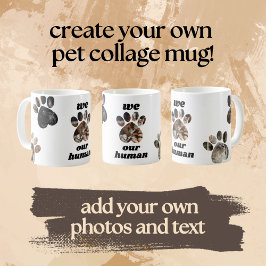 Skapa din egen Anpassningsbar för fotokollage-Hund Kaffemugg
