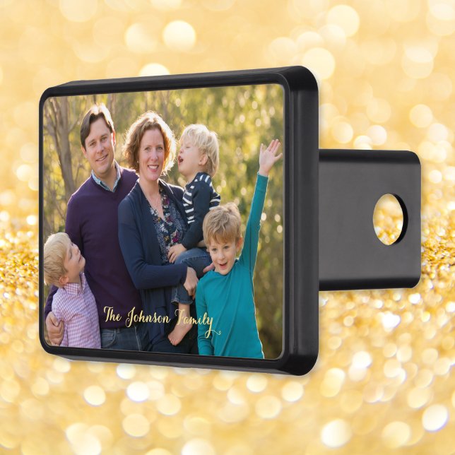 Skapa din egen Anpassningsbar-fotomatbildare Dragkroksskydd (Create Your Own Custom Photo Text Camper Trailer Hitch Cover)