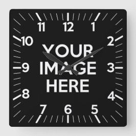 Skapa din egen Anpassningsbar Fyrkantig Klocka