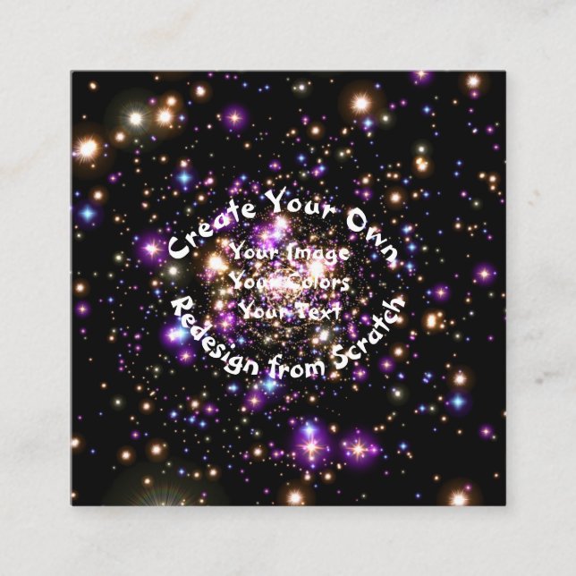 Skapa din egen Anpassningsbar Fyrkantigt Visitkort (Framsida)