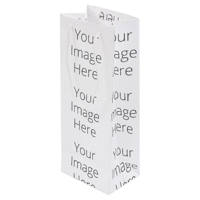 Skapa din egen Anpassningsbar Gift-säck - Vin, Glo (Baksidan Vinklad)