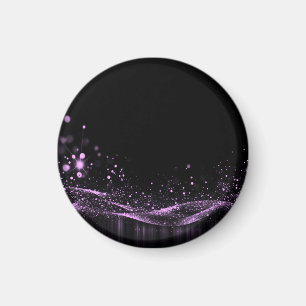 Skapa din egen - Anpassningsbar Glitterband Rosa Magnet
