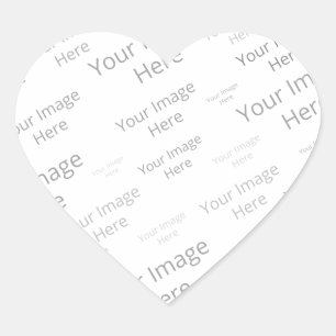 Skapa din egen Anpassningsbar Glossy Heart-fästare Hjärtformat Klistermärke