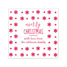 Skapa din egen Anpassningsbar "God jul"-snöflingan Självfärgande Stämpel