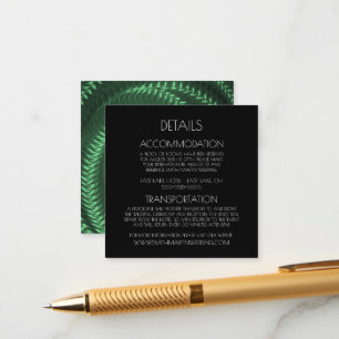 Skapa din egen Anpassningsbar Grönt Metallic Spira Tilläggskort