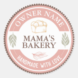 Skapa din egen Anpassningsbar Handmade gjord med K Runt Klistermärke