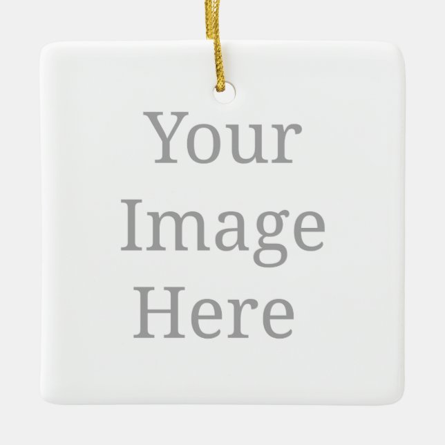 Skapa din egen anpassningsbar julgransprydnad keramik (Framsida)