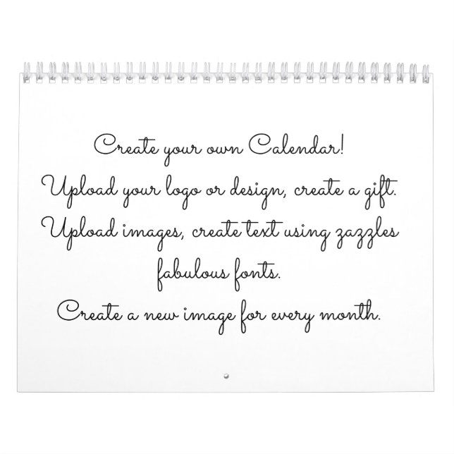 Skapa din egen Anpassningsbar Kalender (Omslag)