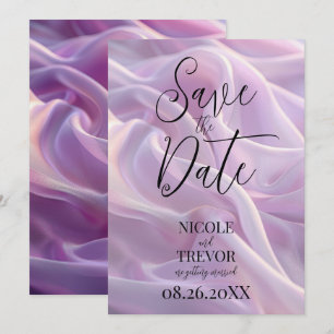 Skapa din egen Anpassningsbar Lilac Lila Silky Spara Datumet