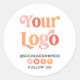 Skapa din egen Anpassningsbar Logotyp Business Soc Runt Klistermärke (Front)