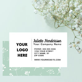Skapa din egen Anpassningsbar Logotyp Image Modern Visitkort