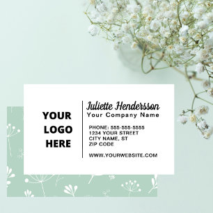 Skapa din egen Anpassningsbar Logotyp Image Modern Visitkort