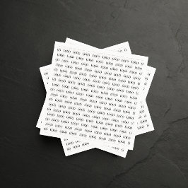 Skapa din egen Anpassningsbar Logotyp Mönster Busi Pappersservett