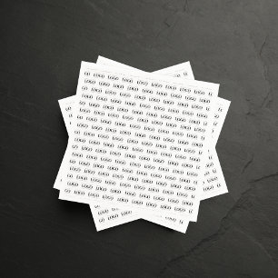 Skapa din egen Anpassningsbar Logotyp Mönster Busi Pappersservett