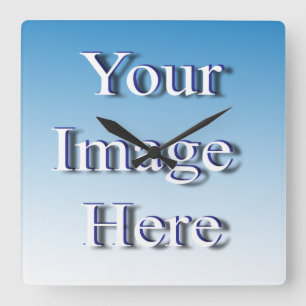 🤍 Skapa din egen Anpassningsbar-mall Fyrkantig Klocka