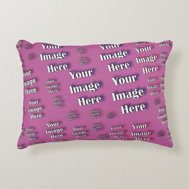 🤍 Skapa din egen Anpassningsbar-mall Prydnadskudde (Framsidan)