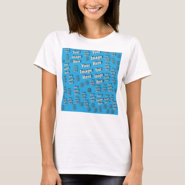 🤍 Skapa din egen Anpassningsbar-mall Tee (Framsida)