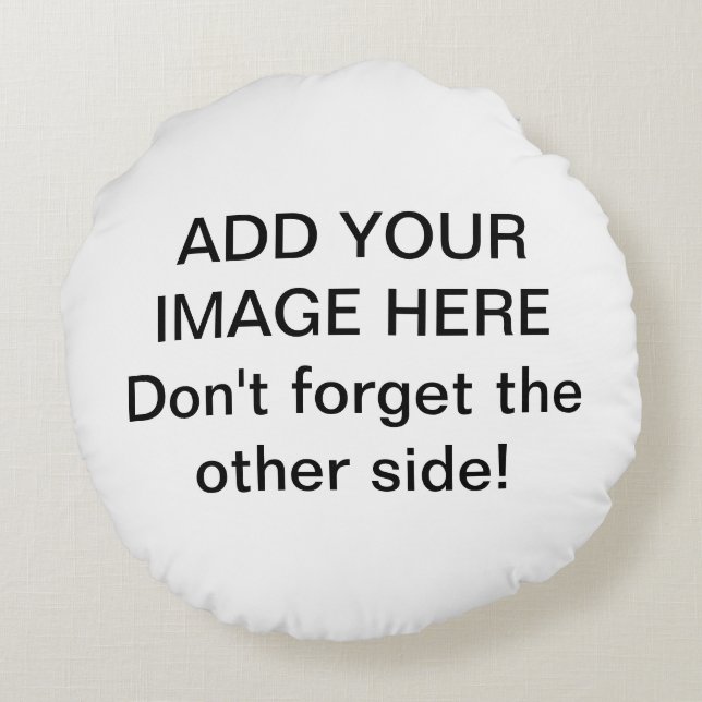 Skapa din egen Anpassningsbar Mandala Round Pillow Rund Kudde (Baksidan)