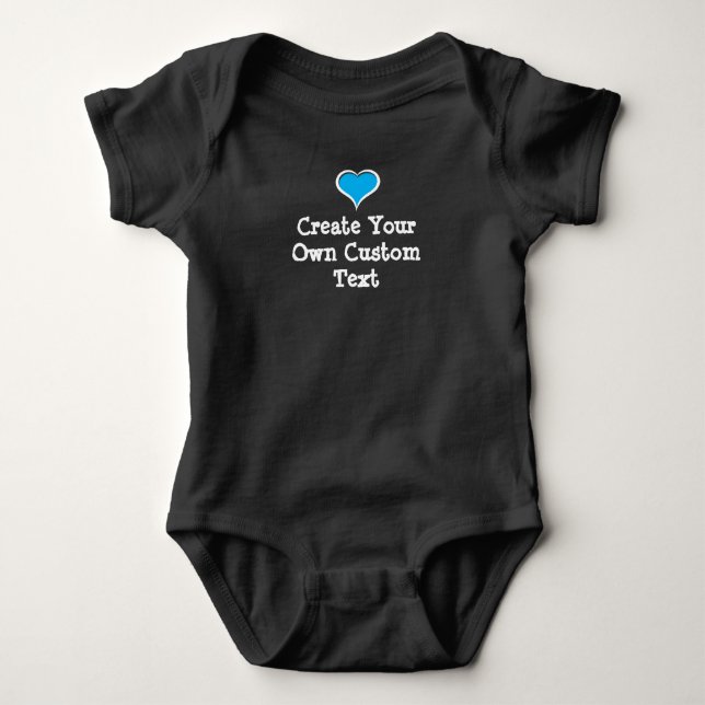 Skapa din egen anpassningsbar med Blue Heart T Shirt (Framsida)
