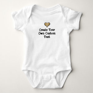 Skapa din egen anpassningsbar med Guld Heart T Shirt
