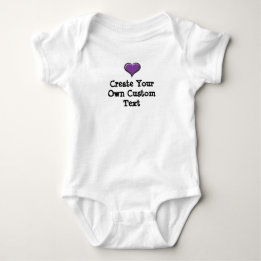 Skapa din egen anpassningsbar med Lila Heart T Shirt