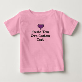 Skapa din egen anpassningsbar med Lila Heart T Shirt