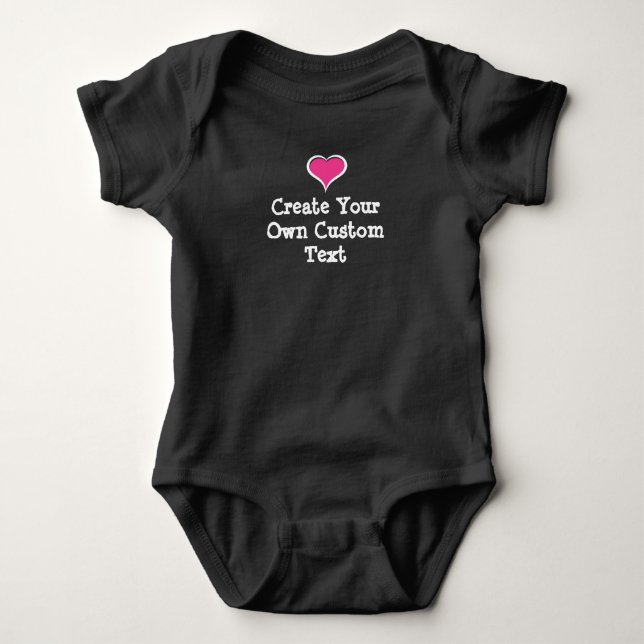 Skapa din egen anpassningsbar med Rosa Heart T Shirt (Framsida)