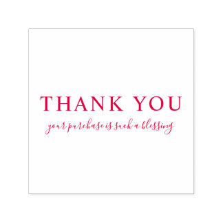 Skapa din egen Anpassningsbar Message Tack Red Självfärgande Stämpel