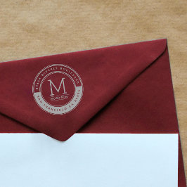 Skapa din egen Anpassningsbar Monogram-Returadress Stämpel