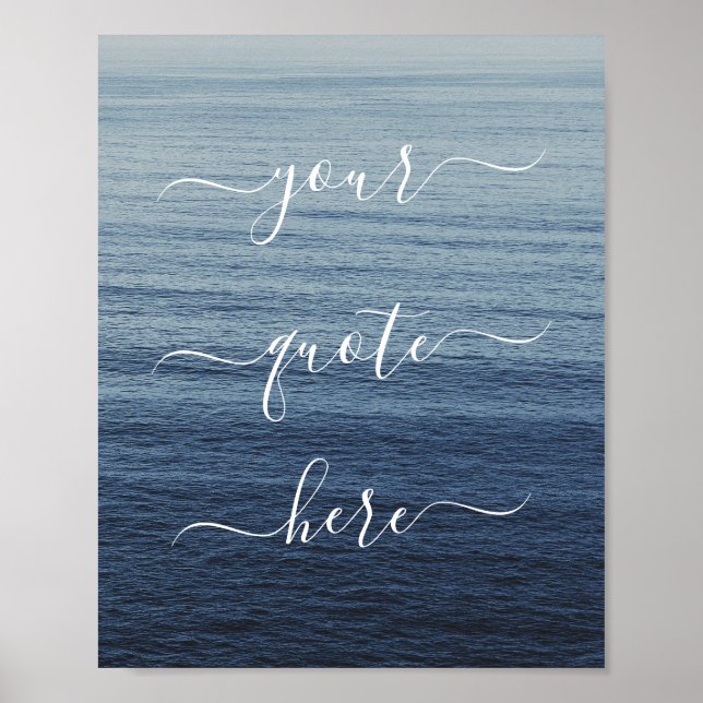 Skapa din egen Anpassningsbar offert för oceanen Poster (Framsidan)