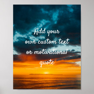 Skapa din egen Anpassningsbar Offert Poster - Havs