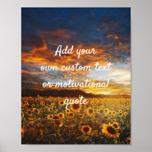 Skapa din egen Anpassningsbar-offert Poster - Solb