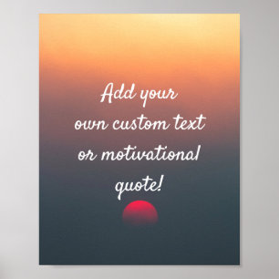 Skapa din egen Anpassningsbar-offert Poster - Solu