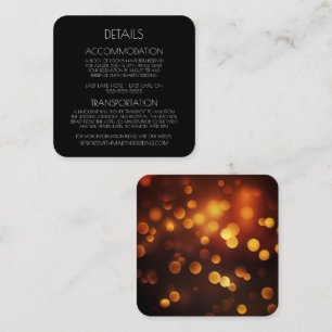 Skapa din egen Anpassningsbar-Orange Höstbokeh Tilläggskort