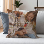 Skapa din egen Anpassningsbar på Bild Kudde<br><div class="desc">Skapa din egen anpassningsbar-offert dekorativ kudde med ett av dina favoritfoton. Lägg bara till bild och personlig i en minimalistisk typografi av stil som skrivmaskin.</div>