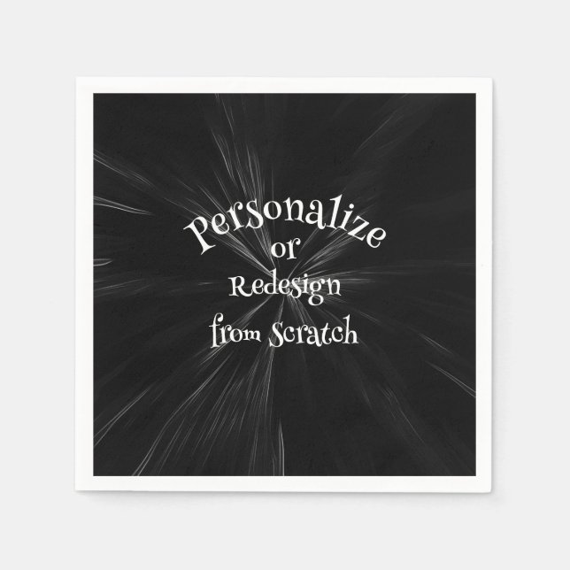 Skapa din egen Anpassningsbar Pappersservett (Framsidan)