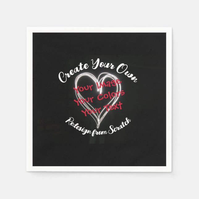 Skapa din egen Anpassningsbar Pappersservett (Framsidan)