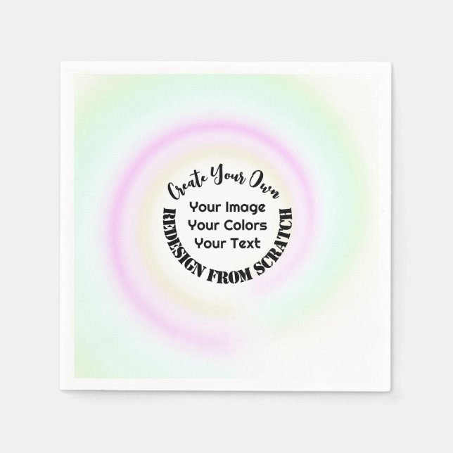 Skapa din egen Anpassningsbar Pappersservett (Framsidan)