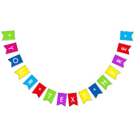 Skapa din egen Anpassningsbar Party Bunting Banner Vimplar