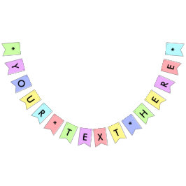Skapa din egen Anpassningsbar Party Bunting Banner Vimplar