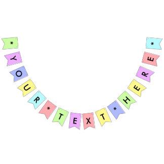 Skapa din egen Anpassningsbar Party Bunting Banner Vimplar