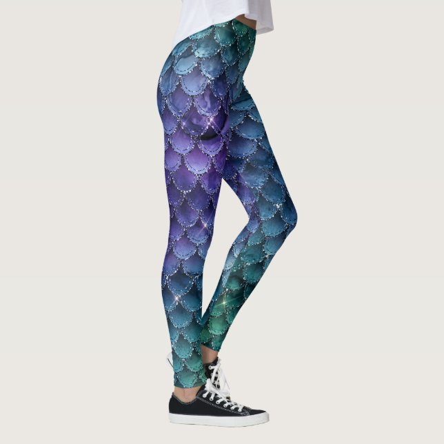 Skapa din egen Anpassningsbar-Personlig-fiskSjöjun Leggings (Höger)