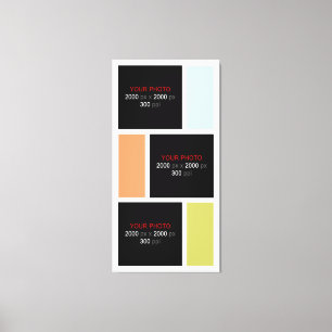 Skapa din egen Anpassningsbar Photo Collage 002 Canvastryck