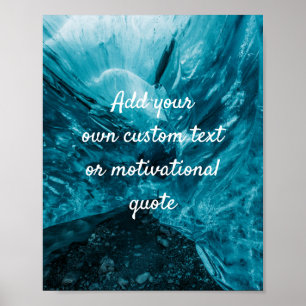 Skapa din egen Anpassningsbar Poster offert - blåt