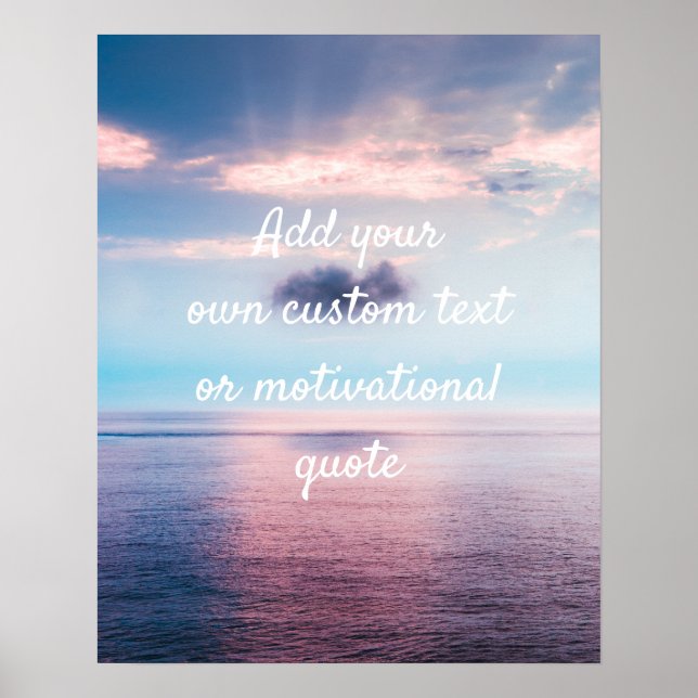 Skapa din egen Anpassningsbar Poster offert - Rosa (Framsidan)