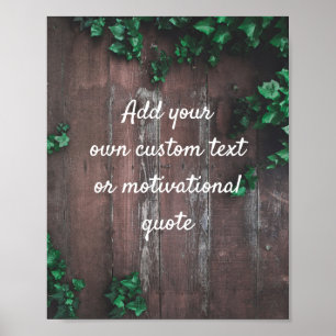 Skapa din egen Anpassningsbar Poster offert - Wood