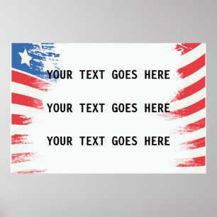 Skapa din egen Anpassningsbar Pro America Poster